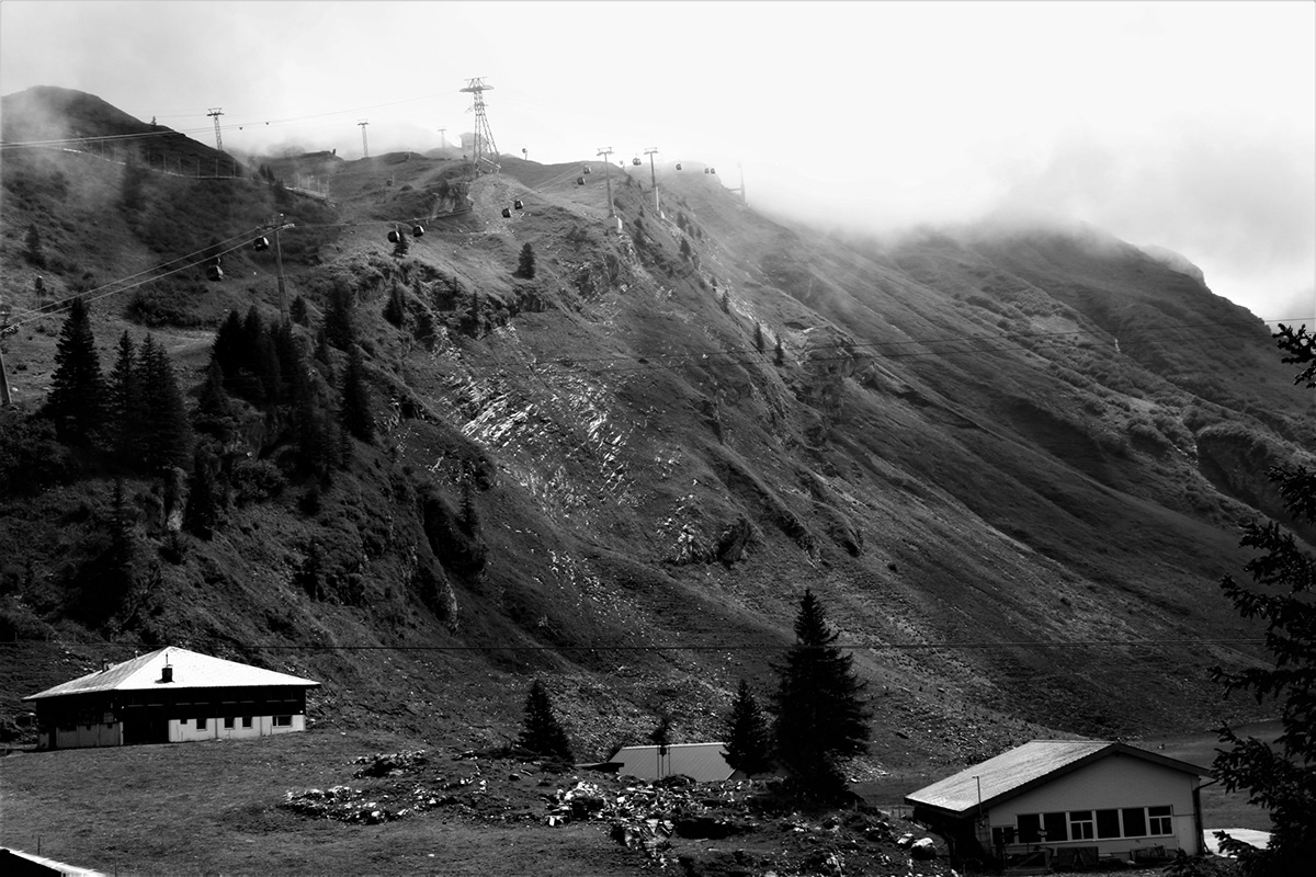 alpine black and white landscape photography minimal monochrome monoculture mountains Nature analog Analogue