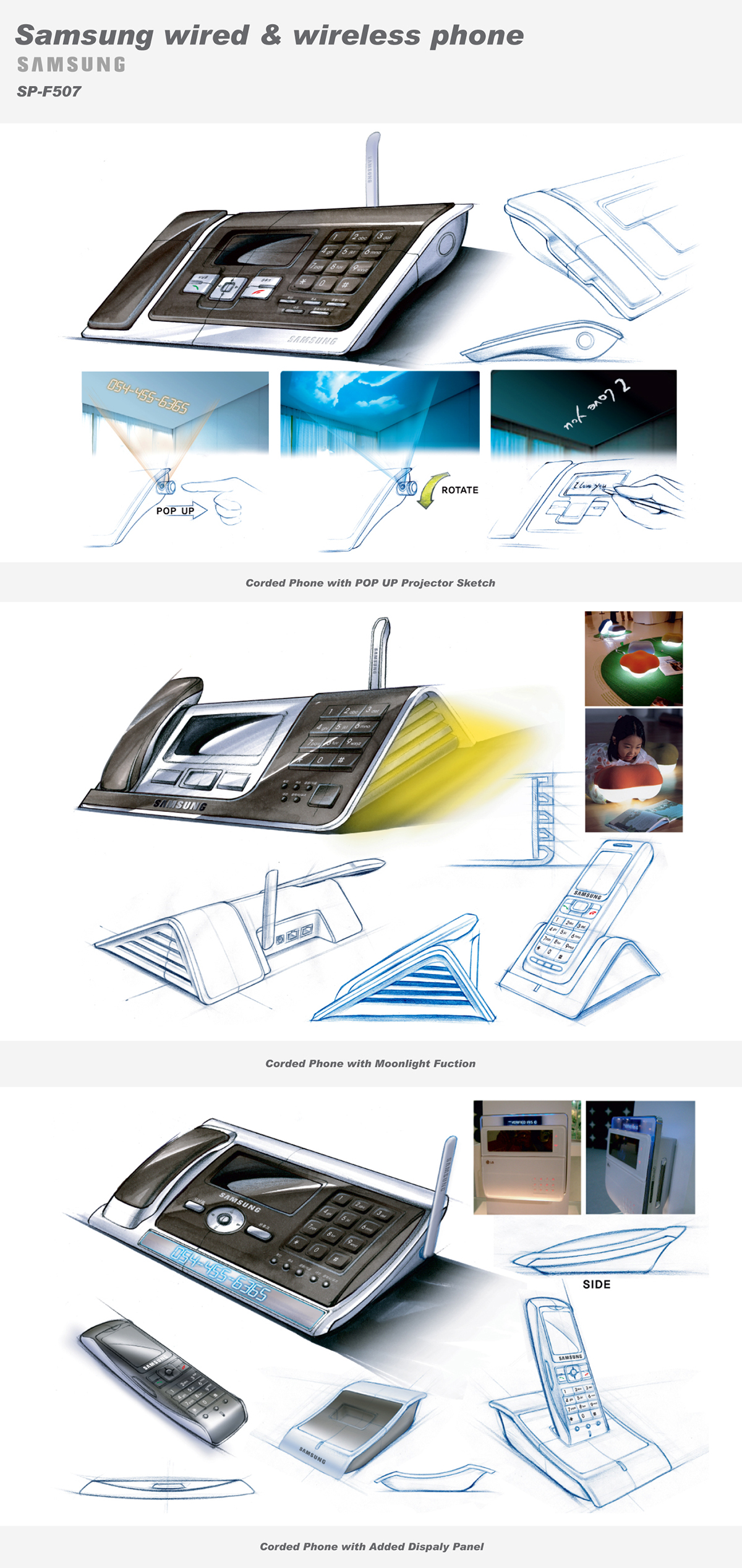 Samsung wireless phone sketch rendering vray wifi dect telephone
