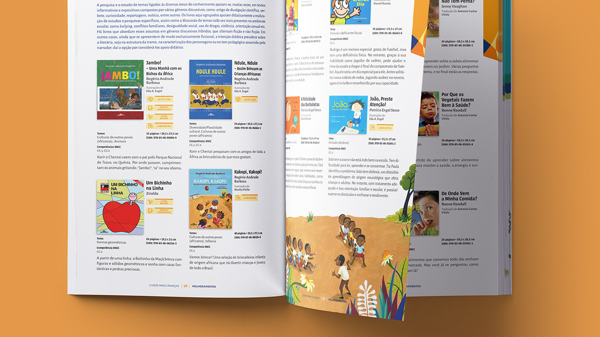 Apis Design catalogo literatura literatura infantil Melhoramentos sistematização editorial Identidade Editorial dinámico envolvente