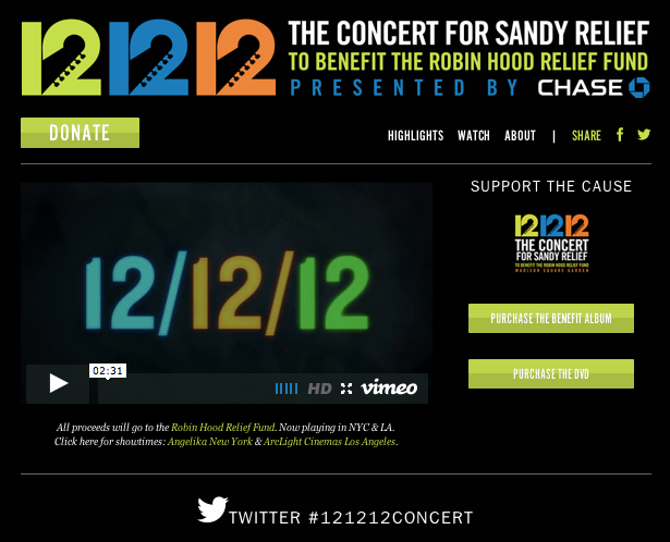 Concert for Sandy