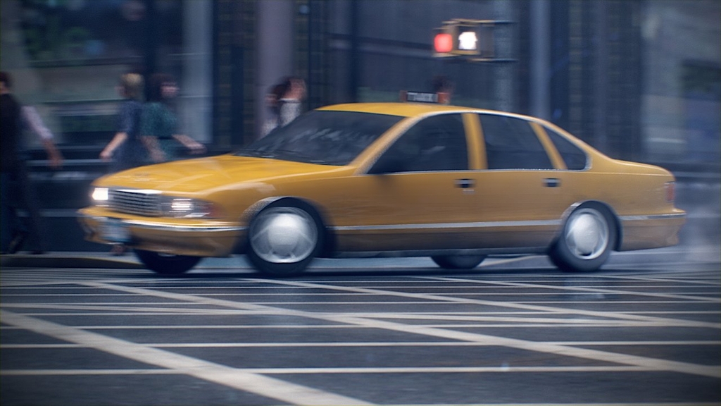 V-ray 3D 3dsmax nuke nyc taxi