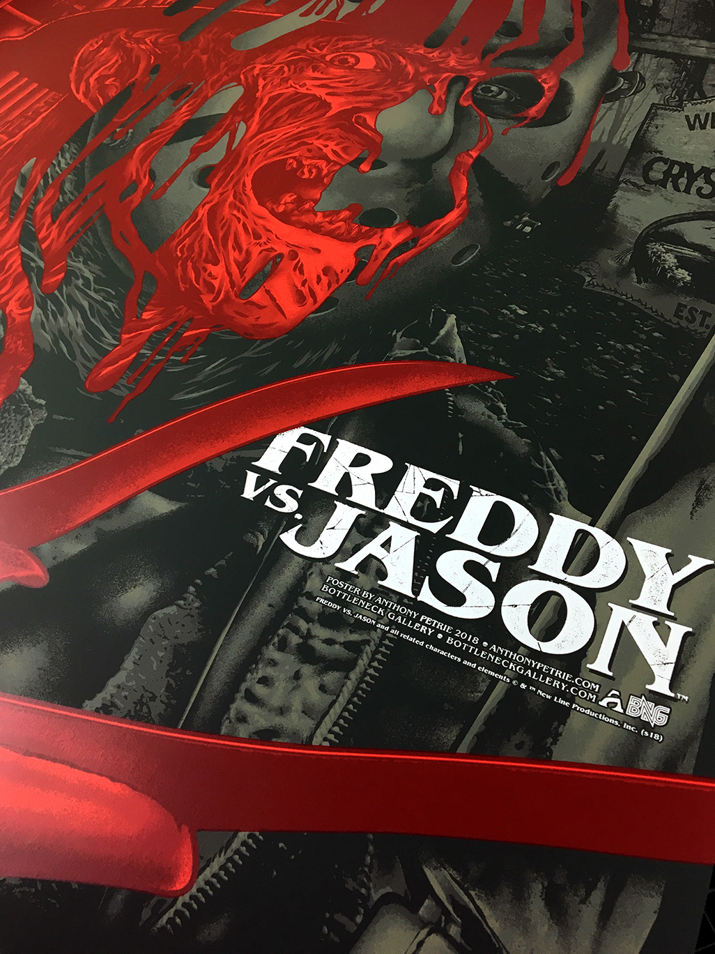 freddy krueger Jason Voorhees Freddy Vs Jason movie poster screen print Horror Art horror