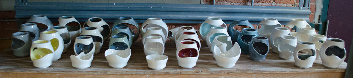 ceramic ceramics  sphere stack Stackable Glazes White modern new houseware kitchen organizer container servingware serving