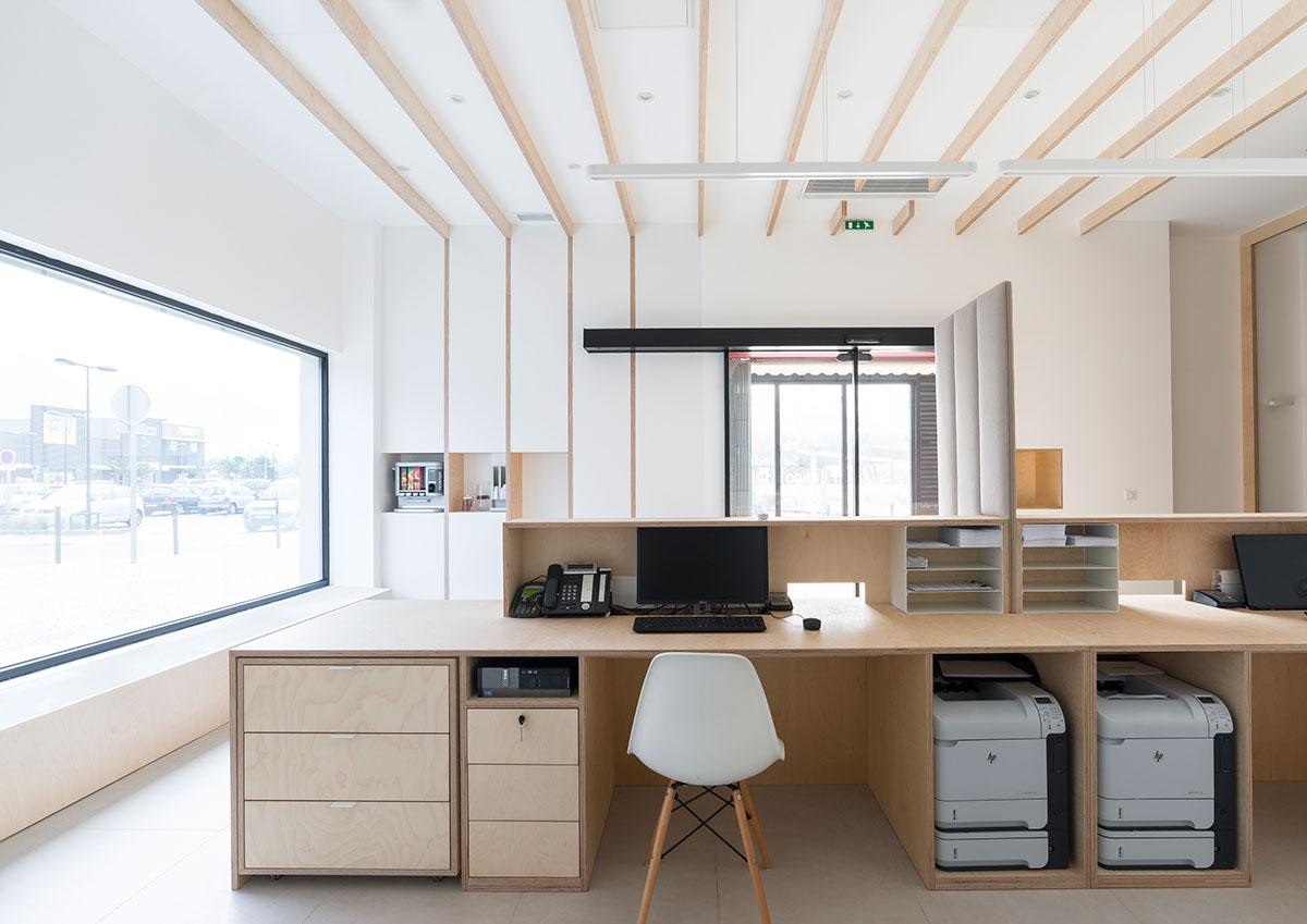 Analytical Laboratory Interior Architecture design furniture wood birch