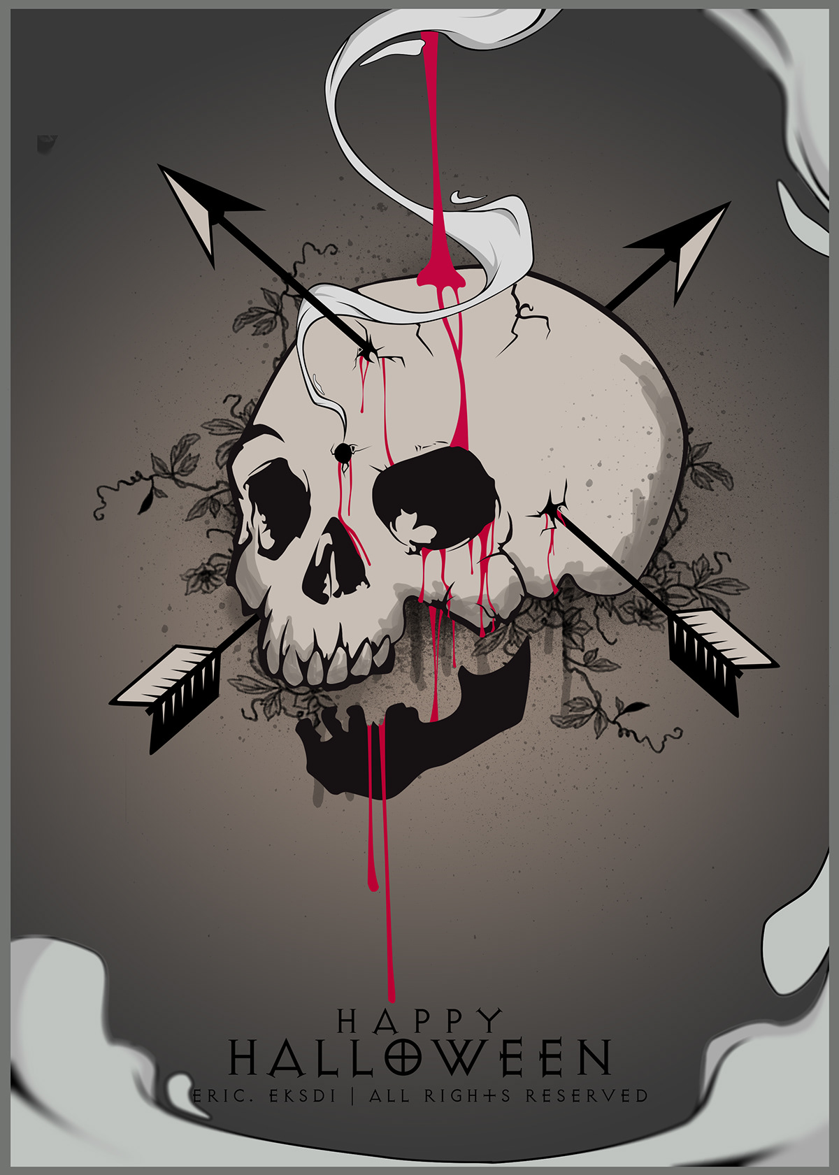 skull bone arrow blood