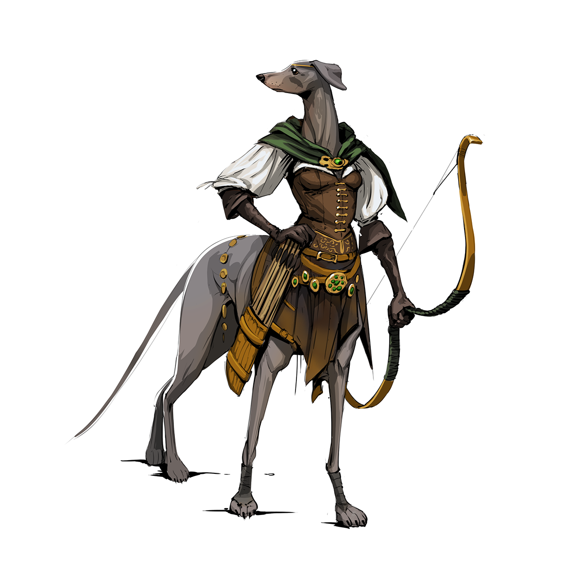Character fantasy dogs game D&D conceptart ILLUSTRATION knight mage Bar...
