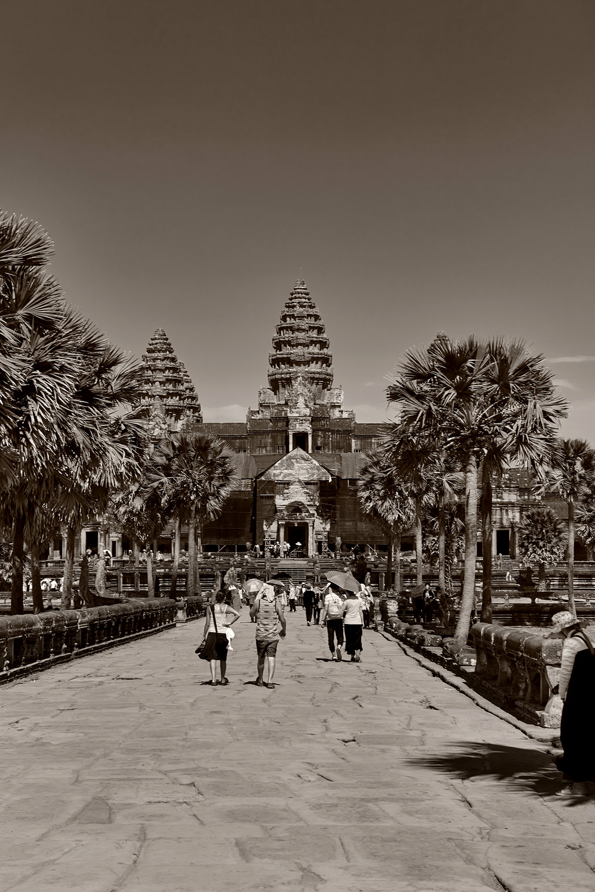 Angkor Wat Cambodia Siem Reap sepia nikon D810 Travel ruins