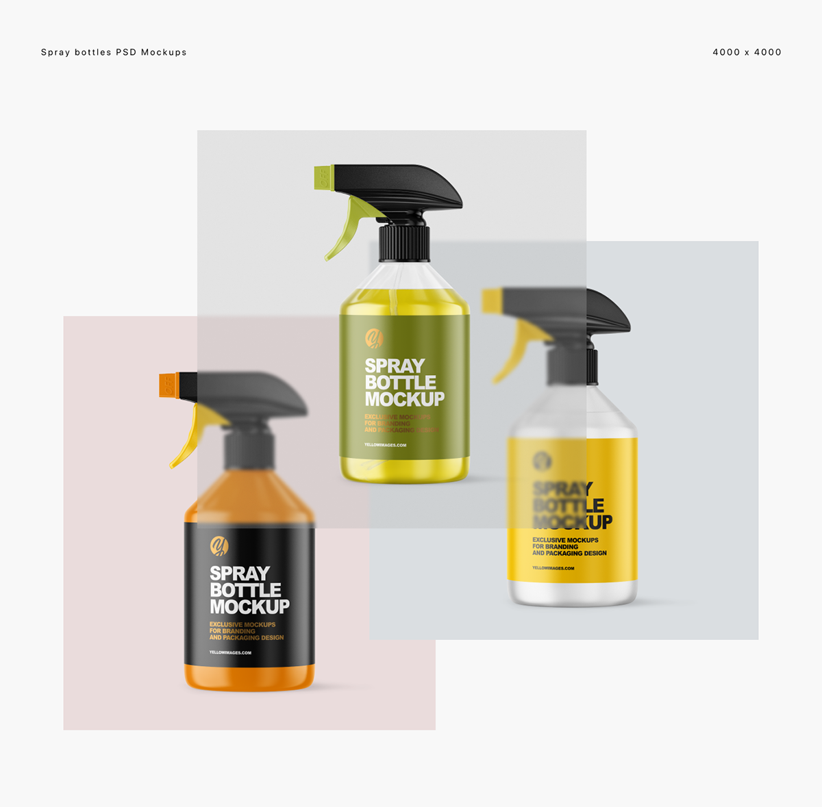 Download Spray Bottles Mockups On Student Show Yellowimages Mockups