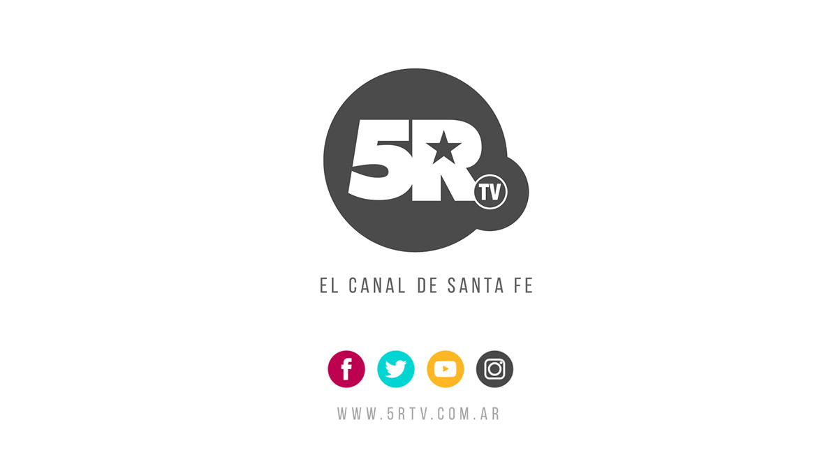 5rtv brand brand identity Channel marca santa fe canal television tv visual identity