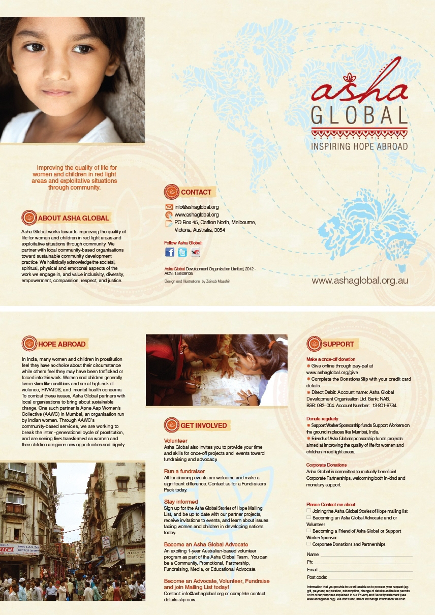 NGO campaign print brochure