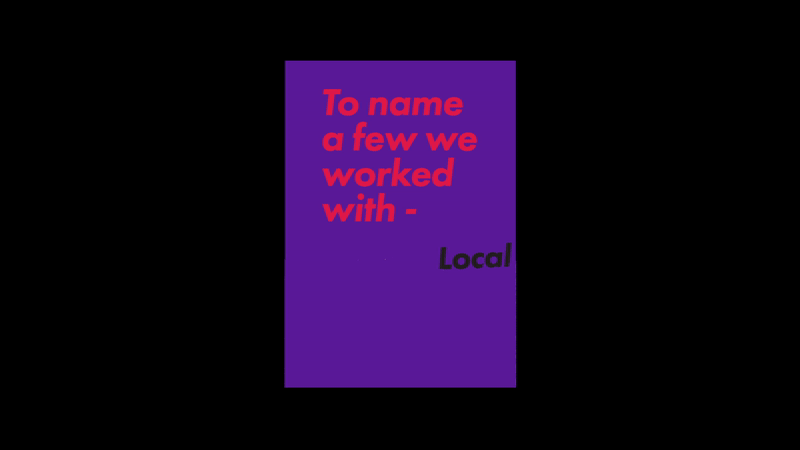 identity local logo Video Production