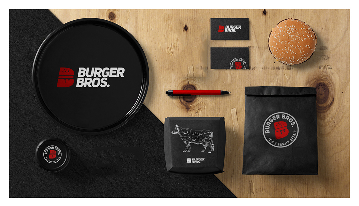 burger brothers sharing is caring concept crazy red Jbeil