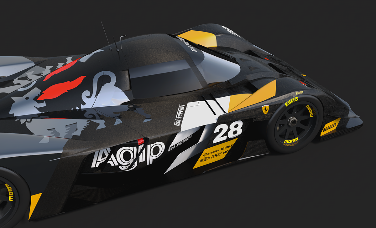 car design livery design Race Graphics 3D model