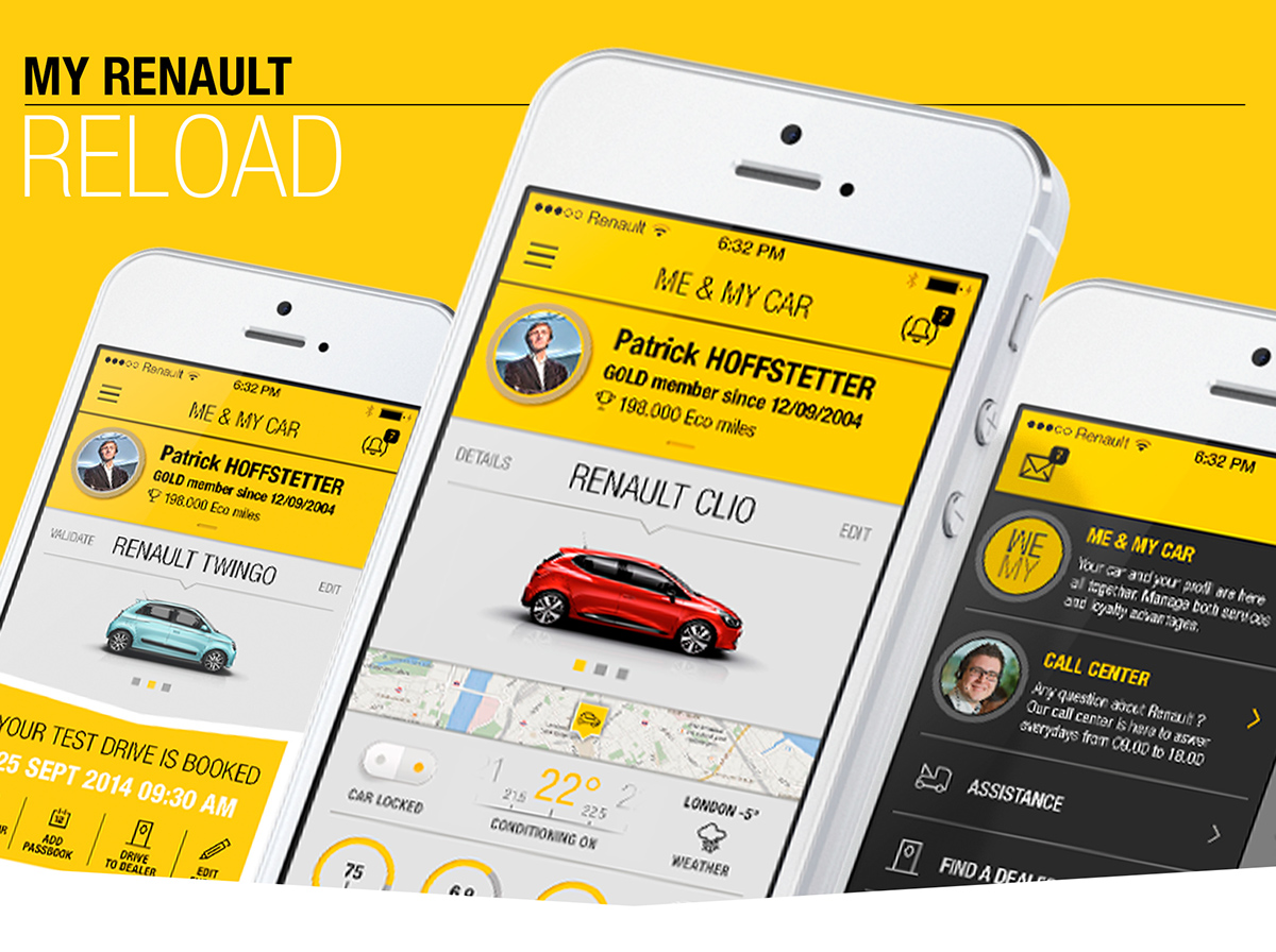 renault api application phonegap connected car ios android My Renault apps innovation digital