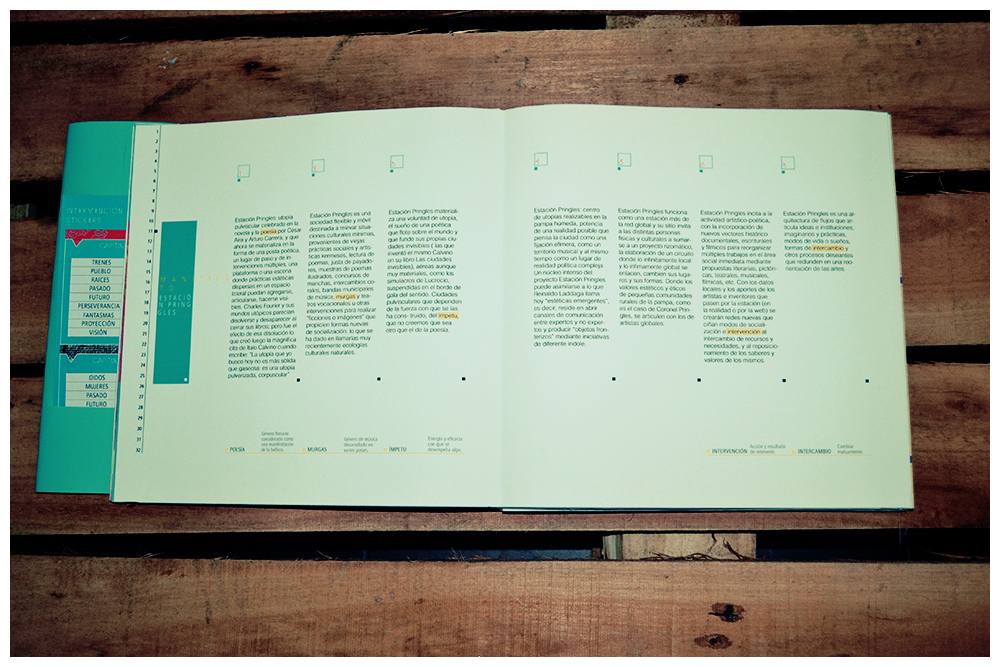 libro Diseño editorial Estación Pringles Espacio Quiñihual