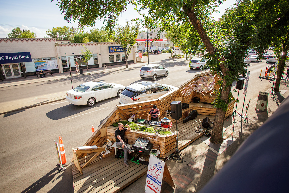 pavilion URBPRK Parklet Urban architecture temporary