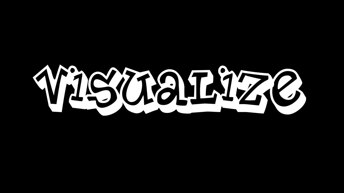 Visualize thumbnail with the text Visualize in white on a black background