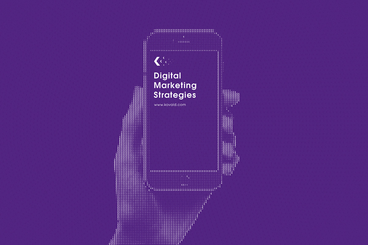 kovald digital marketing advertise angelos botsis athens visual identity Corporate Identity Logotype agency digital marketing purple Stationery