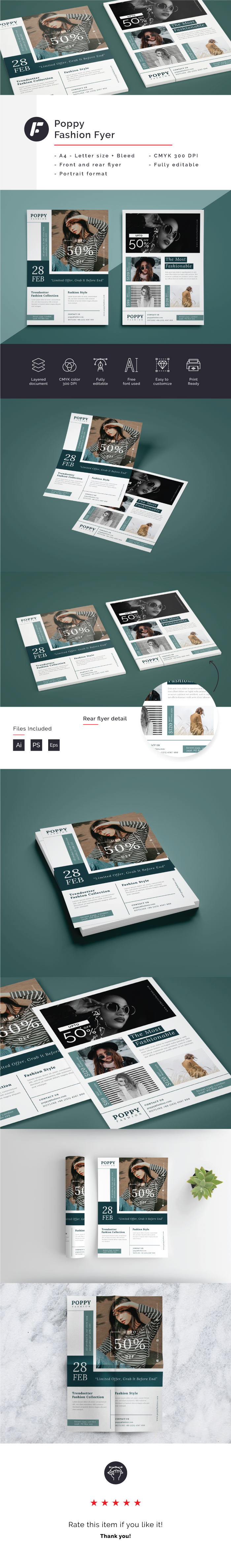 flyer Fashion  fashionable advertise graphic print template