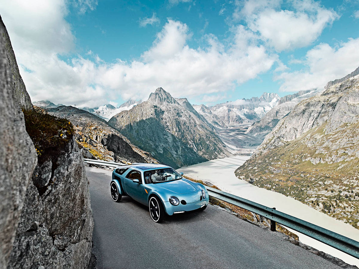 Adobe Portfolio mindset car transportation mountain mountains alps Schweiz electro