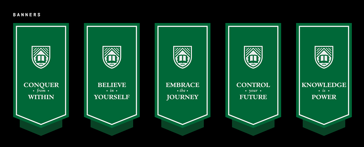 Banner designs for the Gotham University