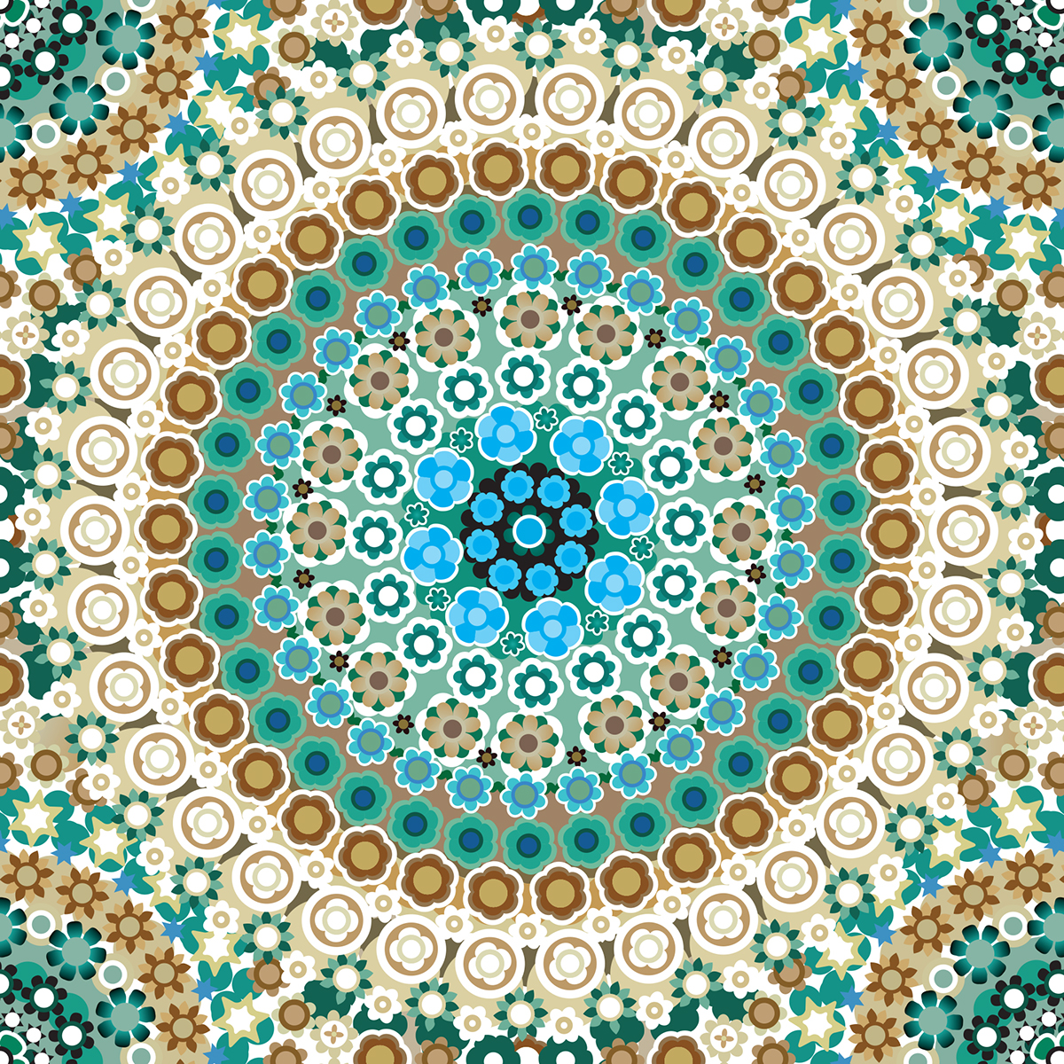 murrina Vectorial Drowing pattern outline