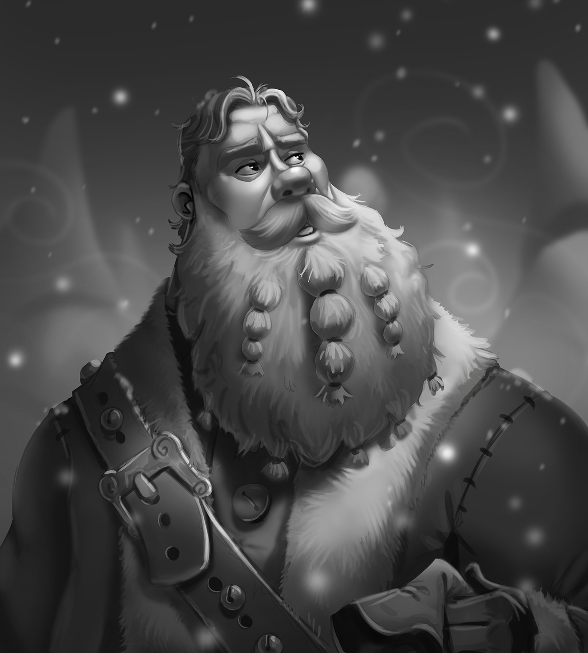 santa Christmas xmas Merry Christmas Santa Claus Character design  ILLUSTRATION  Digital Art  artwork