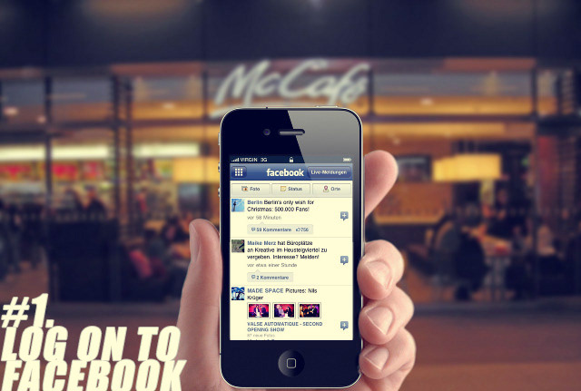 facebook app mobile activation fans advent calendar mccafe mcdonald's digital