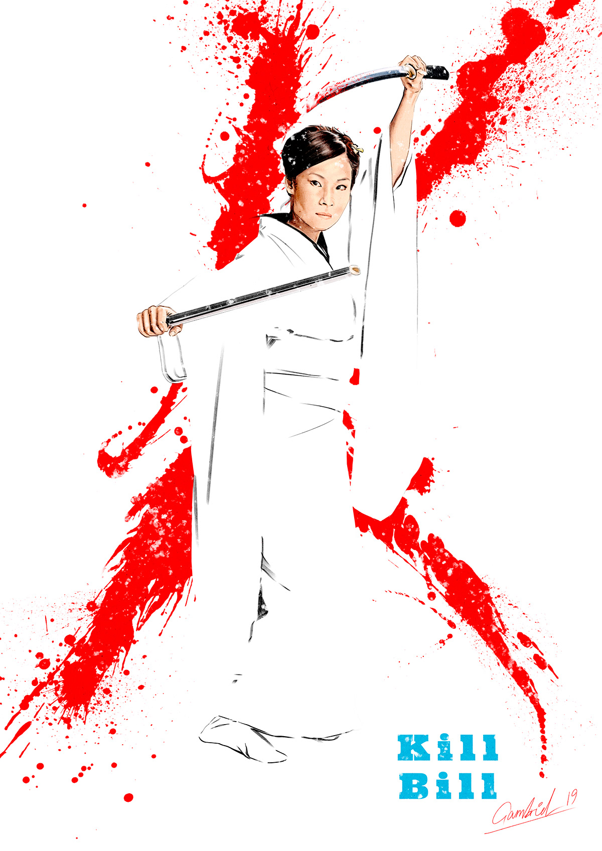Lucy Liu, Kill Bill poster