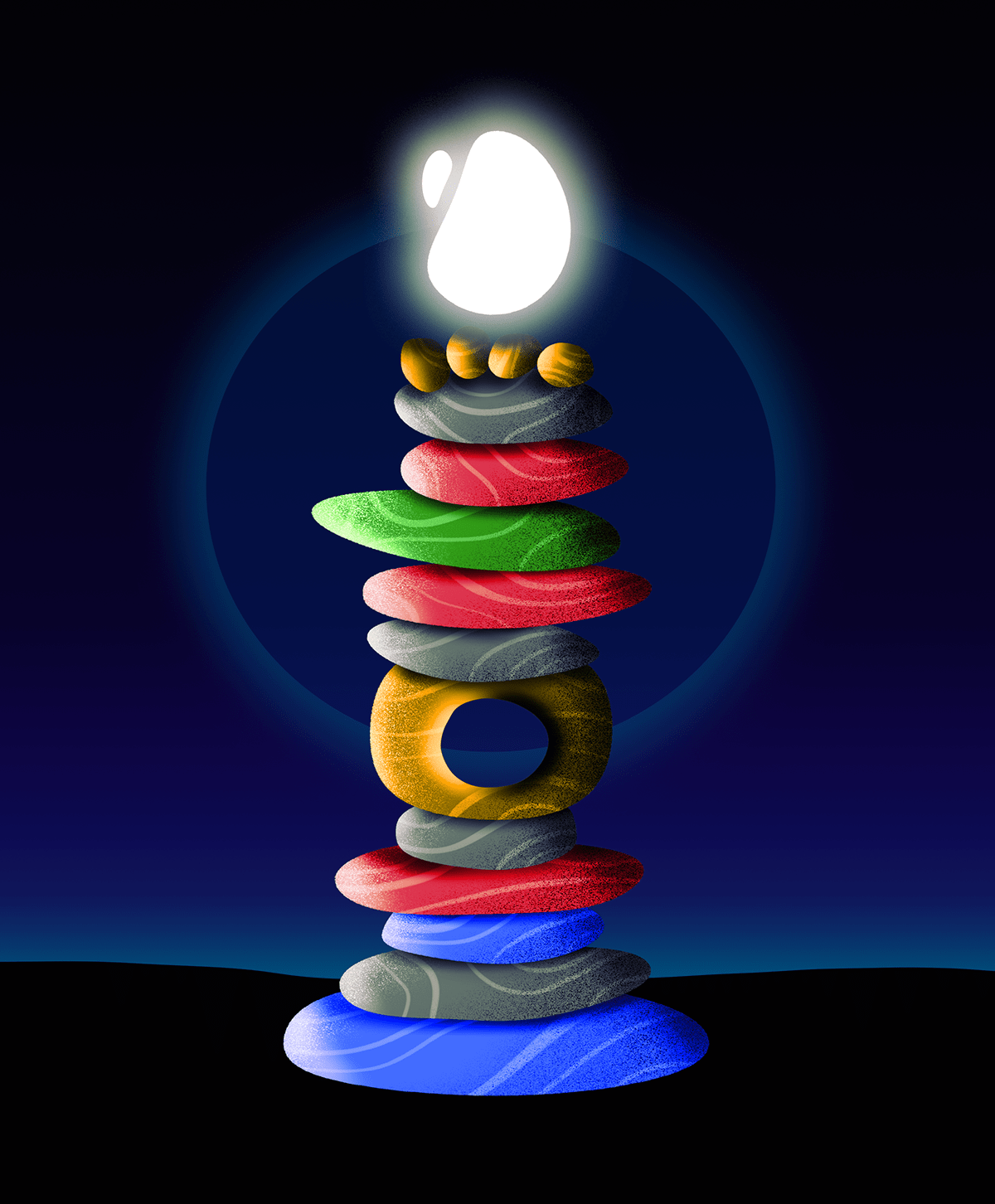 balance consciousness DigitalIllustration google googlehome ILLUSTRATION  metaphysic stonebalance