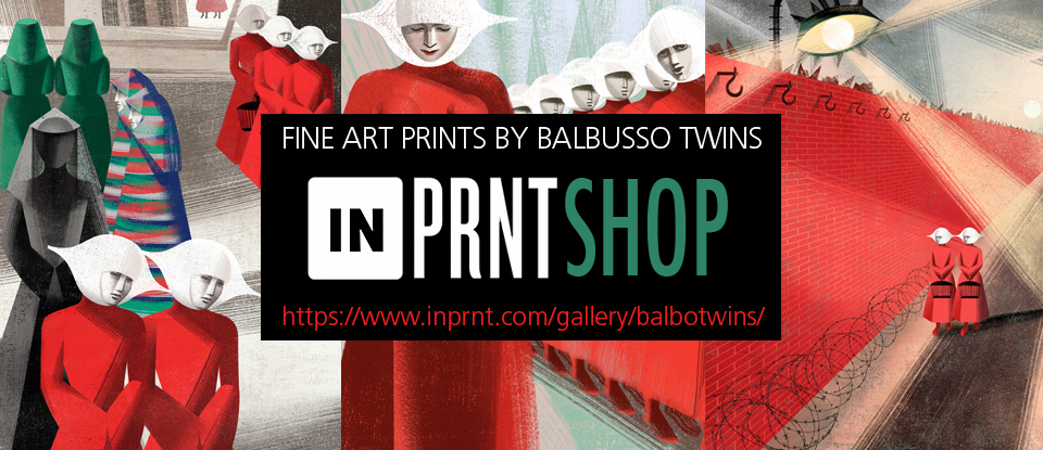 fine art prints balbusso   Twins anna elena balbuss inprnt.com balbusso.com digital art glicee shop sell