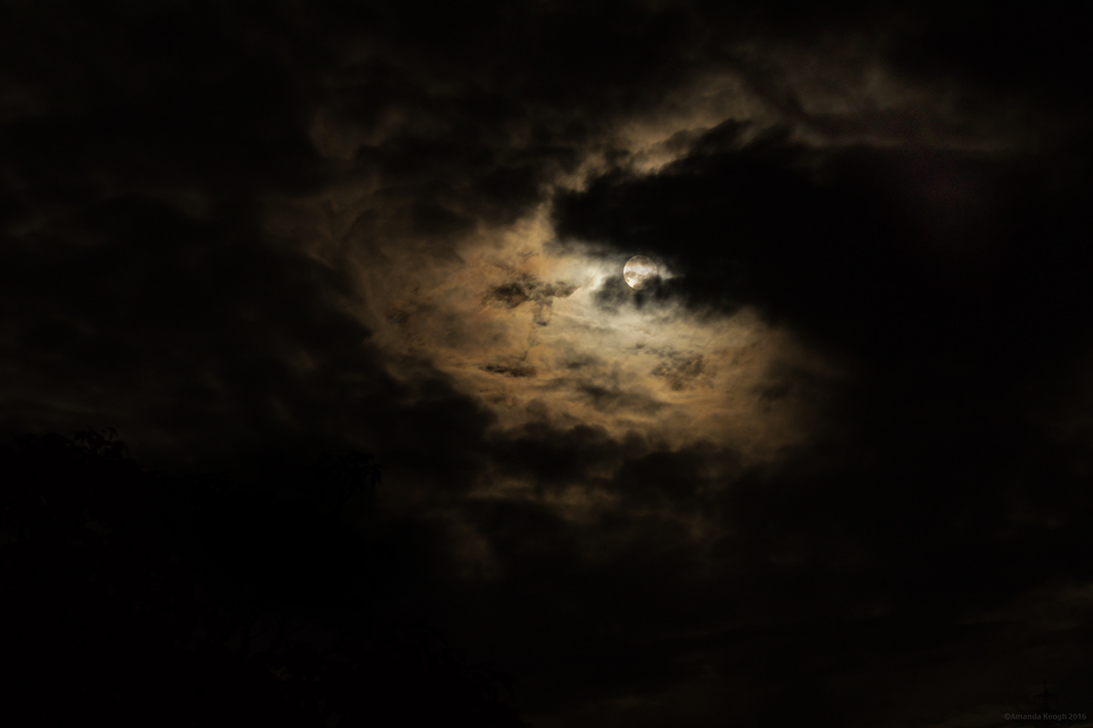 moon luna light & Shadows cyclic night clouds SKY metaphor Haiku Transformation
