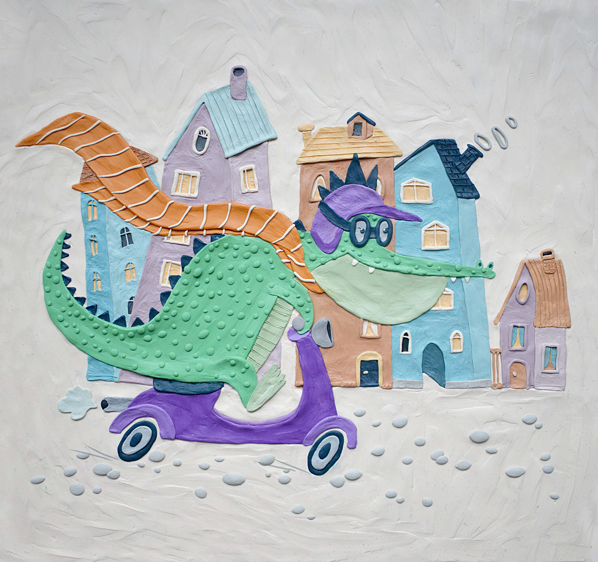 Character design  children illustration crocodiles funny illustration handmadeillustration Plasticine