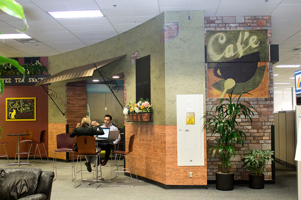 Adobe Portfolio wallpaper printable faux natural cafe Coffee booths Space  Interior