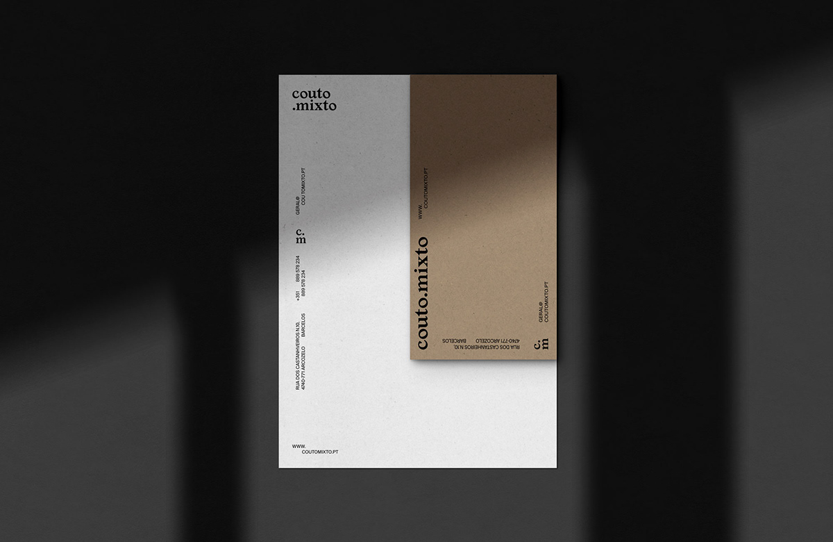 Barcelos brand identity contraband Coutomixto culture experimental graphic design  Independent minimal Portugal
