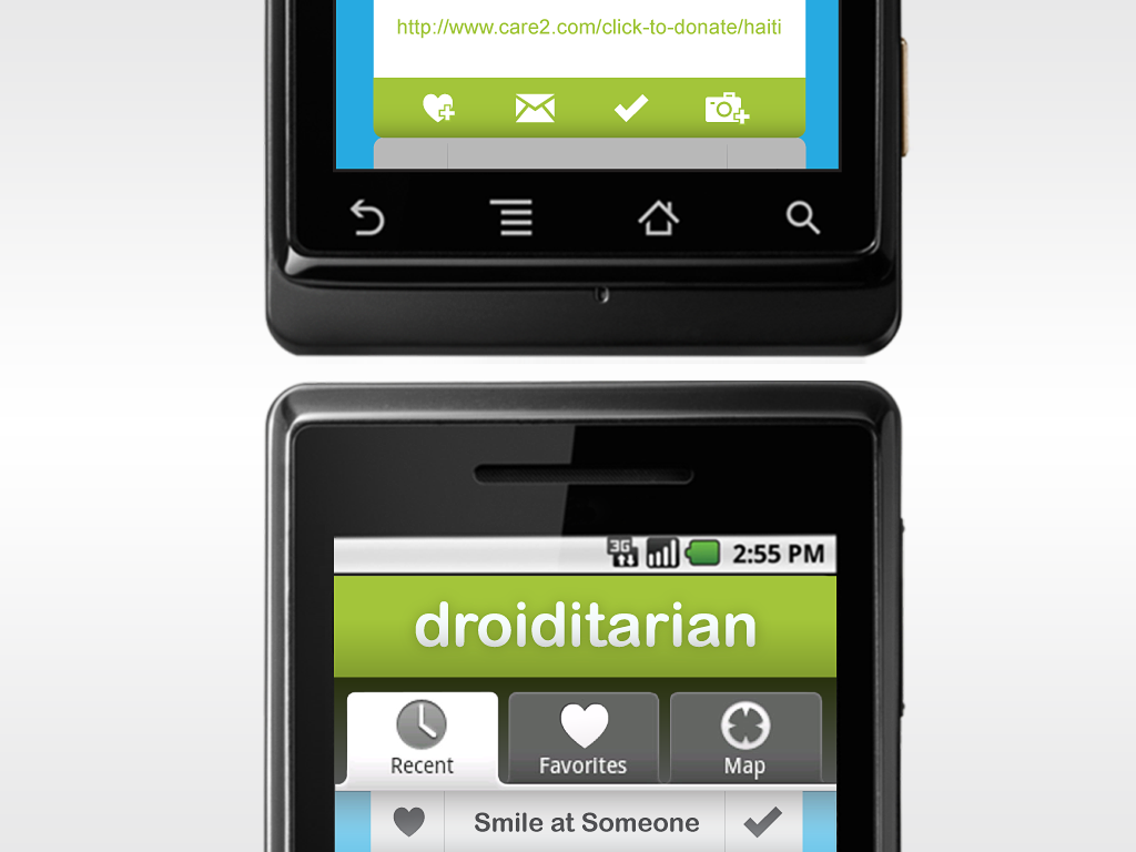 android Mobile app Interface mobile application volunteering