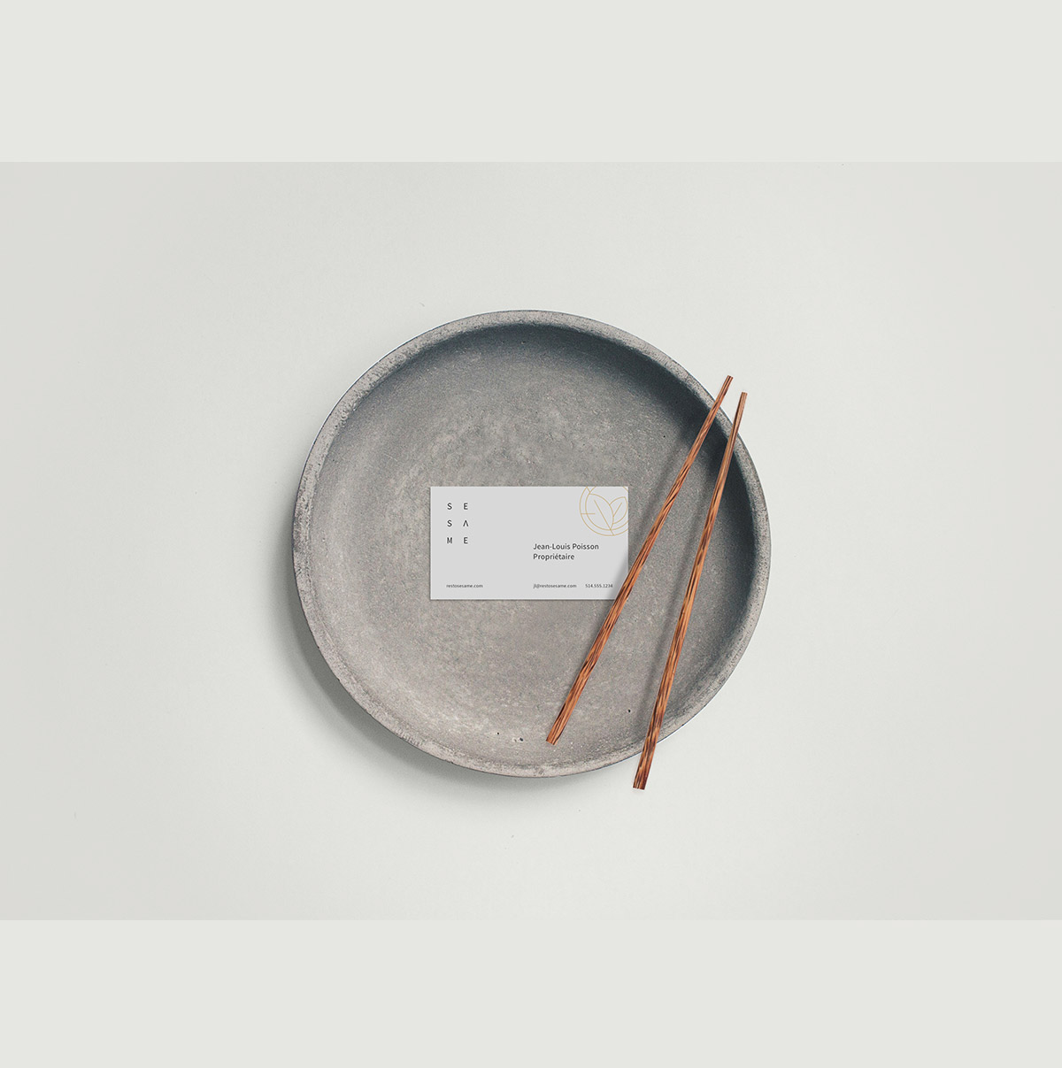 asian Food  restaurant Montreal Mockup mock-up free chinese branding  top-view