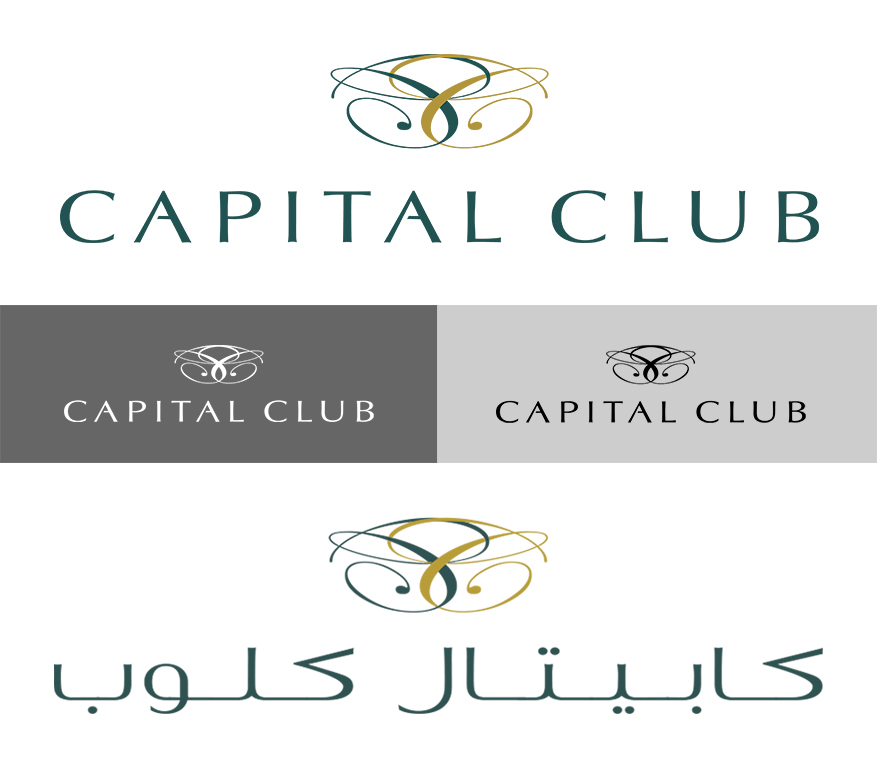 Capital Club social club Business Club dubai brand identity marketing   invite communication design graphics private club development Hospitality Corporate Identity