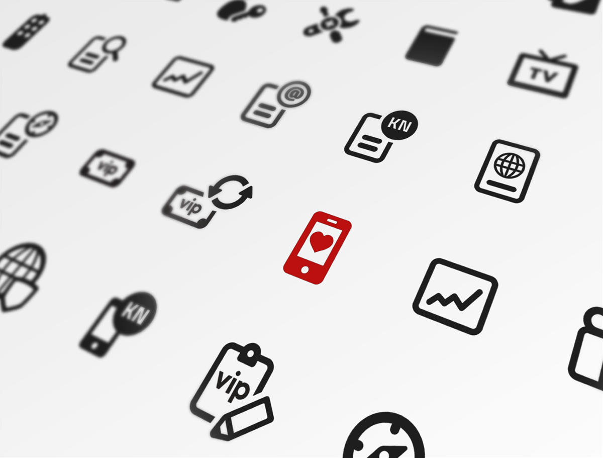 icons glyphs vipnet design illustrating telecommunications mobile operaters print interaction UI ux Web