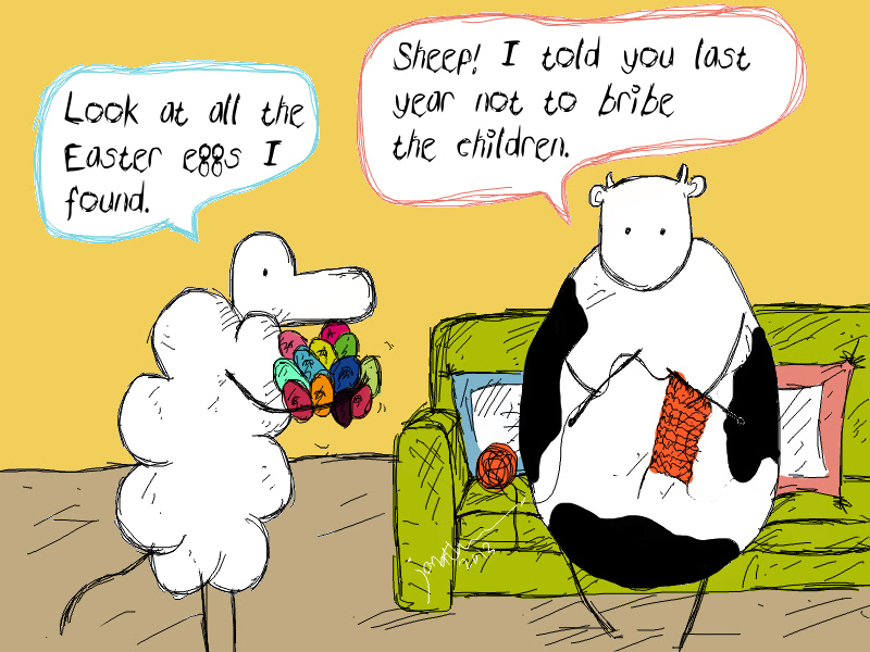 cow and sheep Webcomic