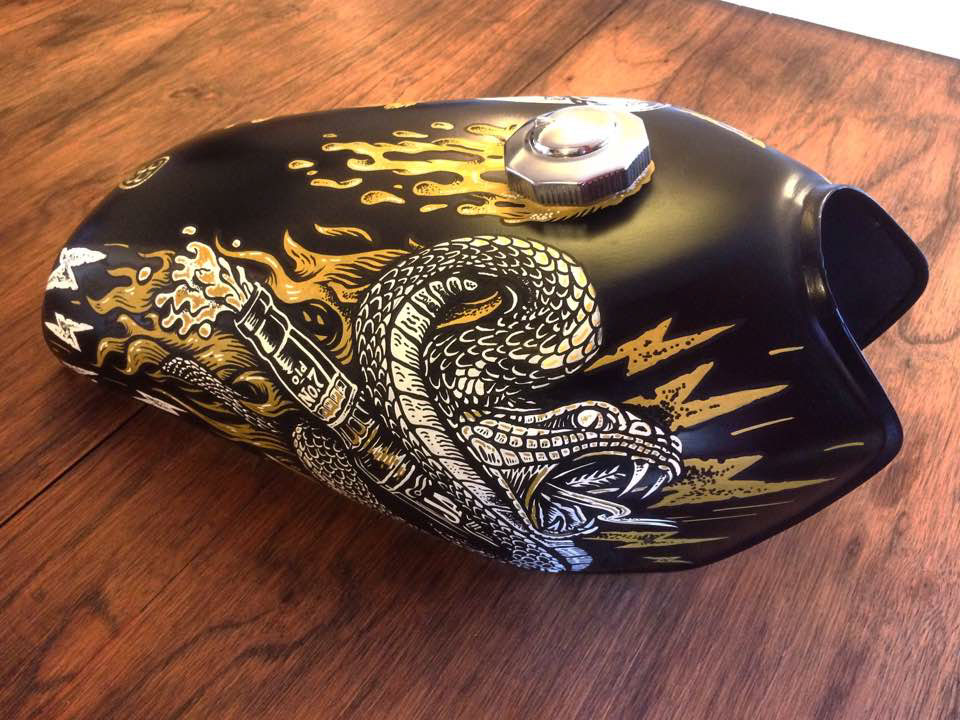 lettering rock Rock And Roll motorcycle Custom skull snake dibujo artist customized