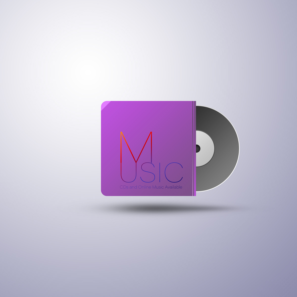 music Records cd DVD gradient song ILLUSTRATION  photoshop graphics design Web Design 