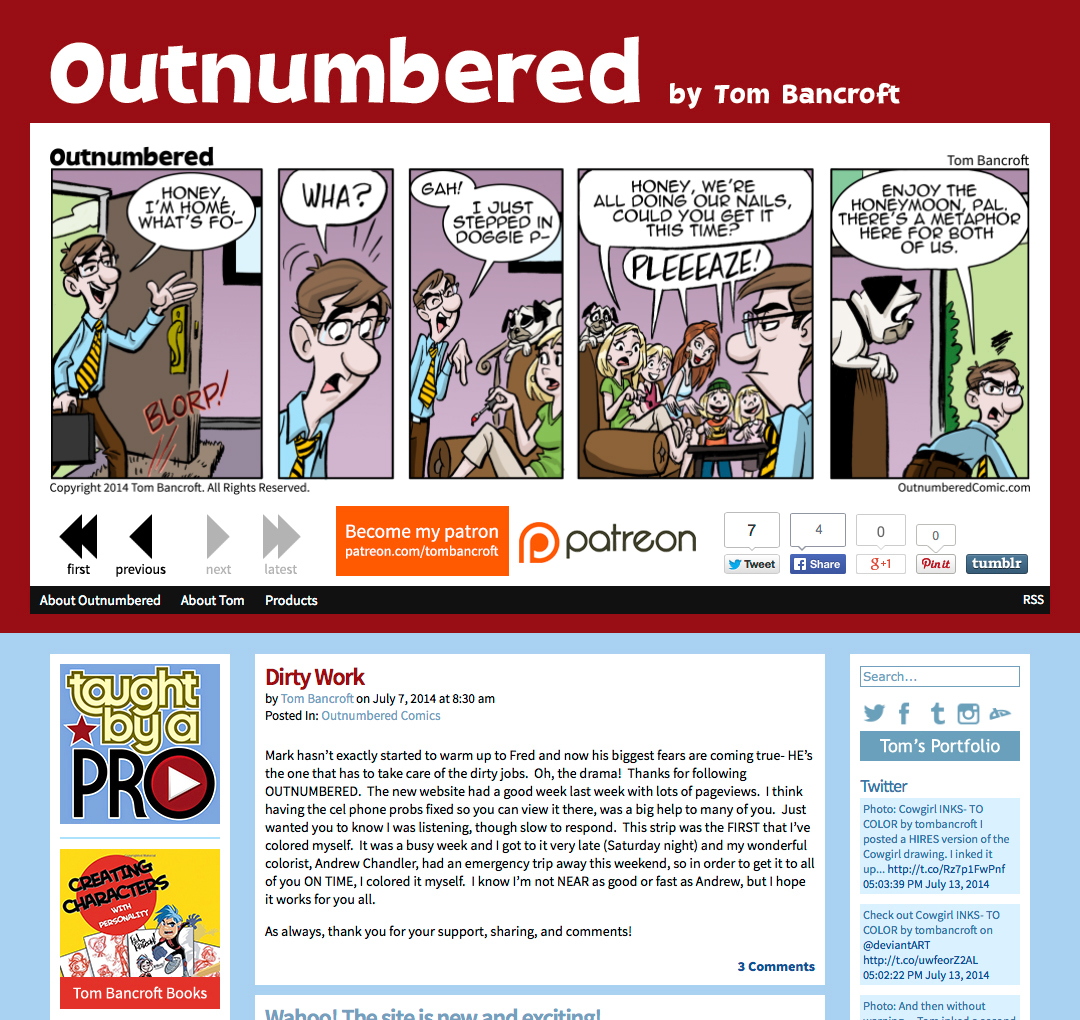 webcomics comics Website wordpress Comicpress