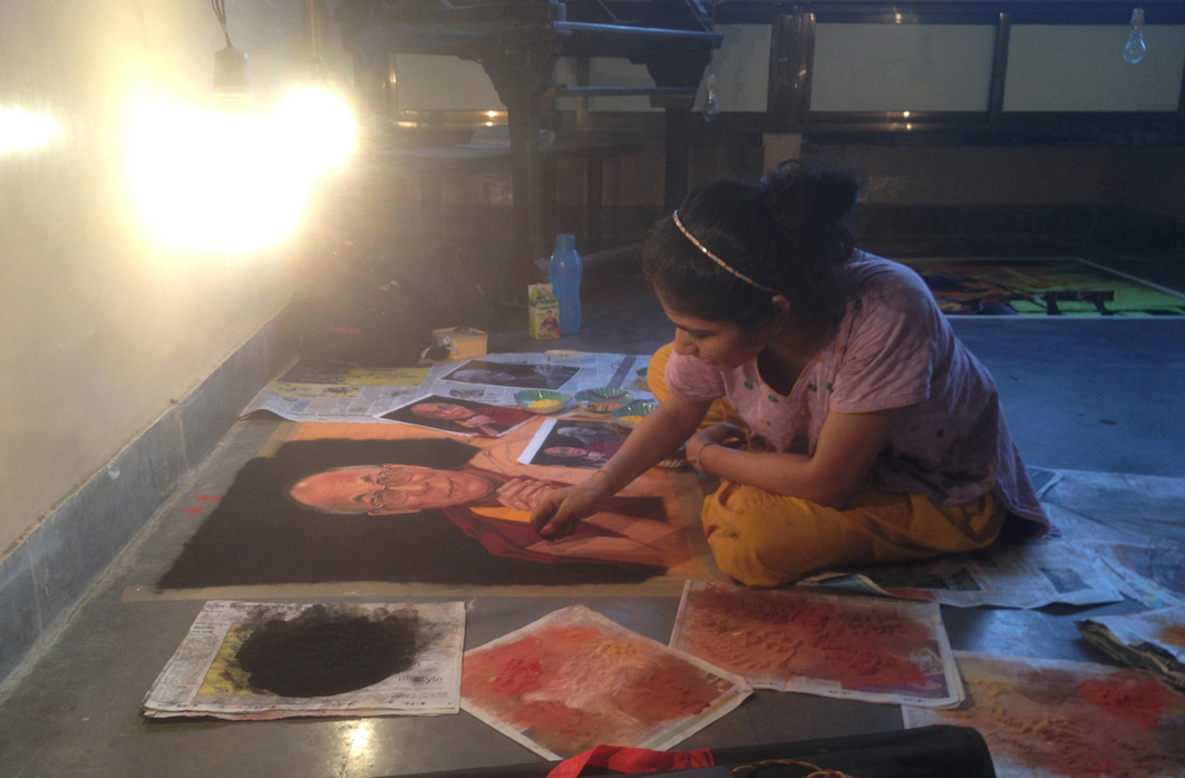 indian indianart rangoli DALAILAMA sandart colors Diwali