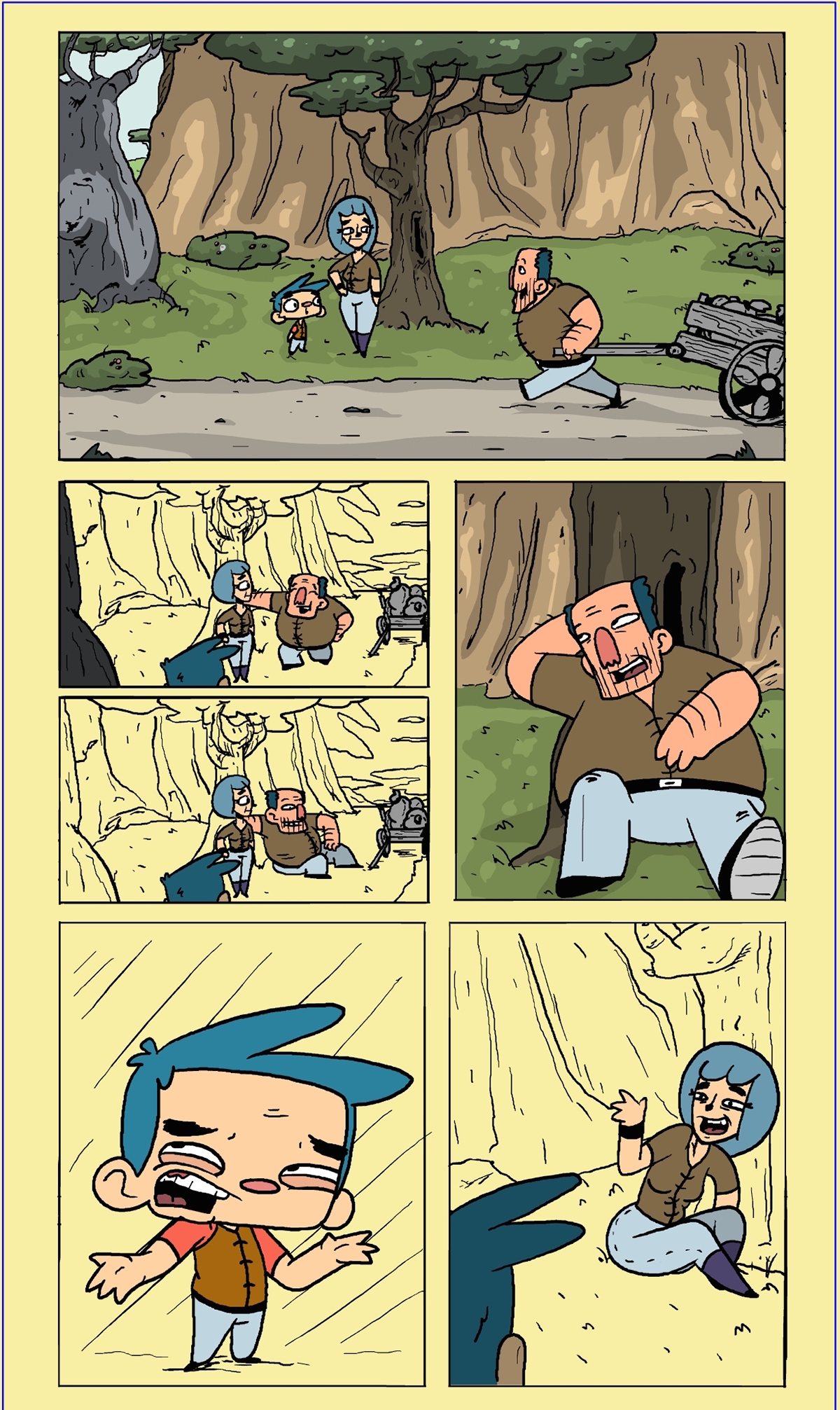 comic story Canavy Bleu