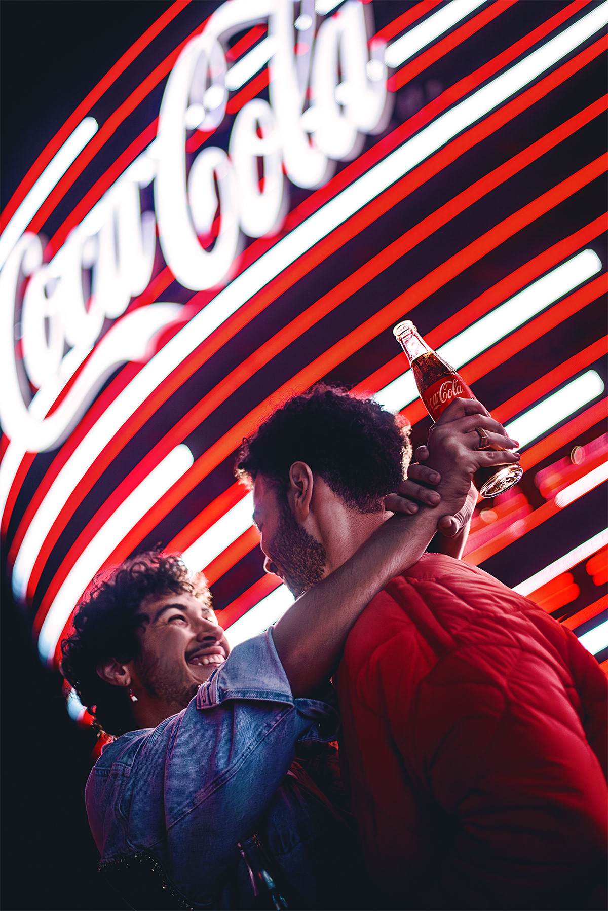 Coca-Cola coke retouch Photography  photoshoot portrait festival music visual identity the town