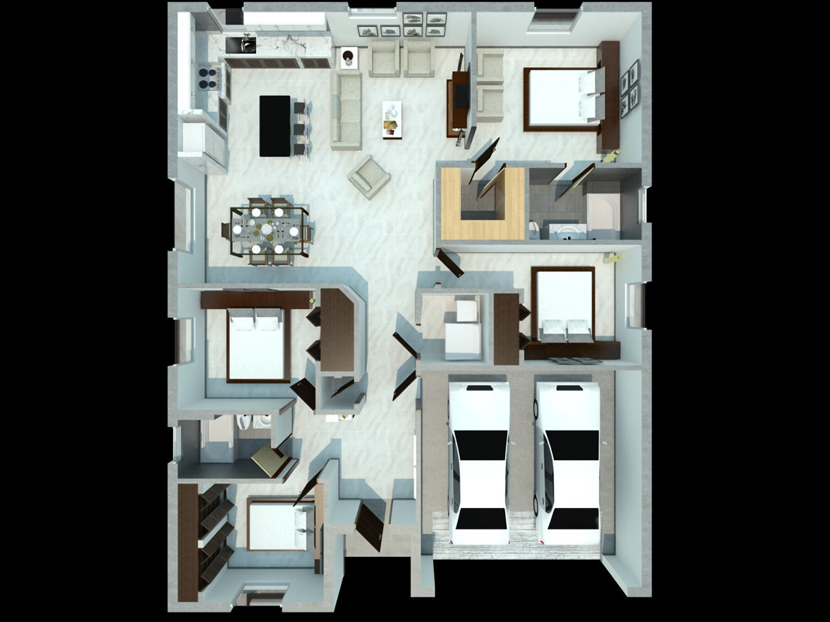 3d house plan .source file image