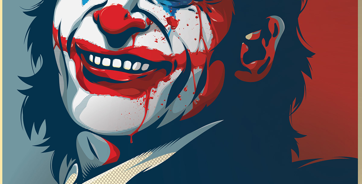 ILLUSTRATION  Illustrator joker vector wacom batman dc dccomics political warnerbros