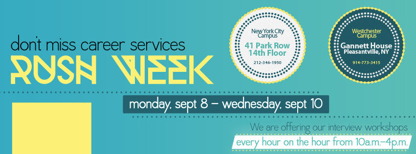 Career Services higher education rush week pace university paceu