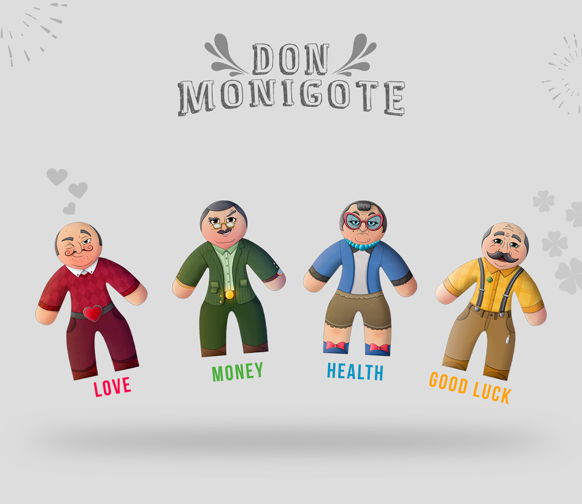 design Character toys Monigote ILLUSTRATION  art textil print personajes